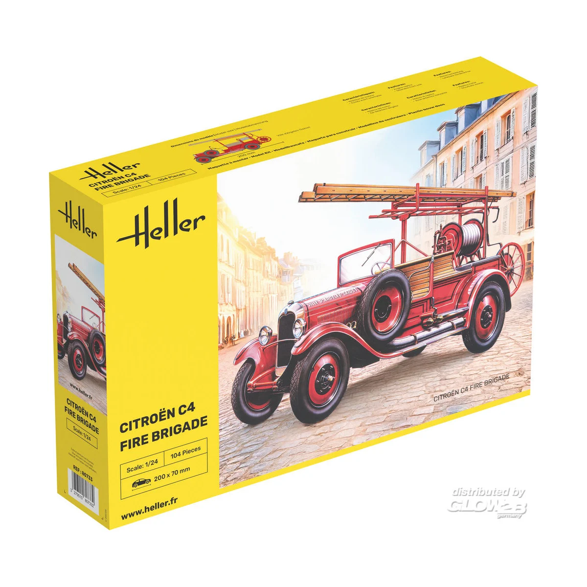 Citroen C4 Fire Brigade Model kit - Heller