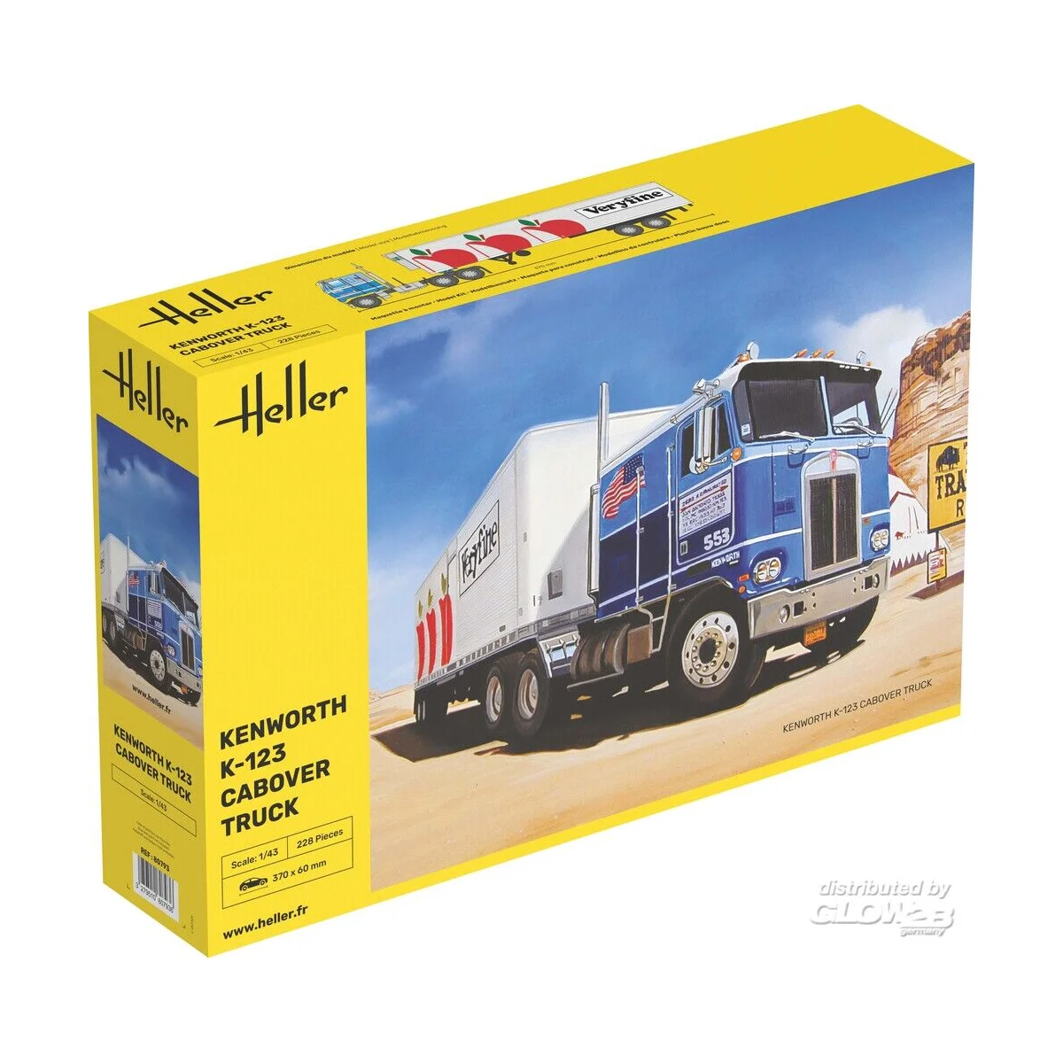 Kenworth K-123 Cabover Truck Model kit