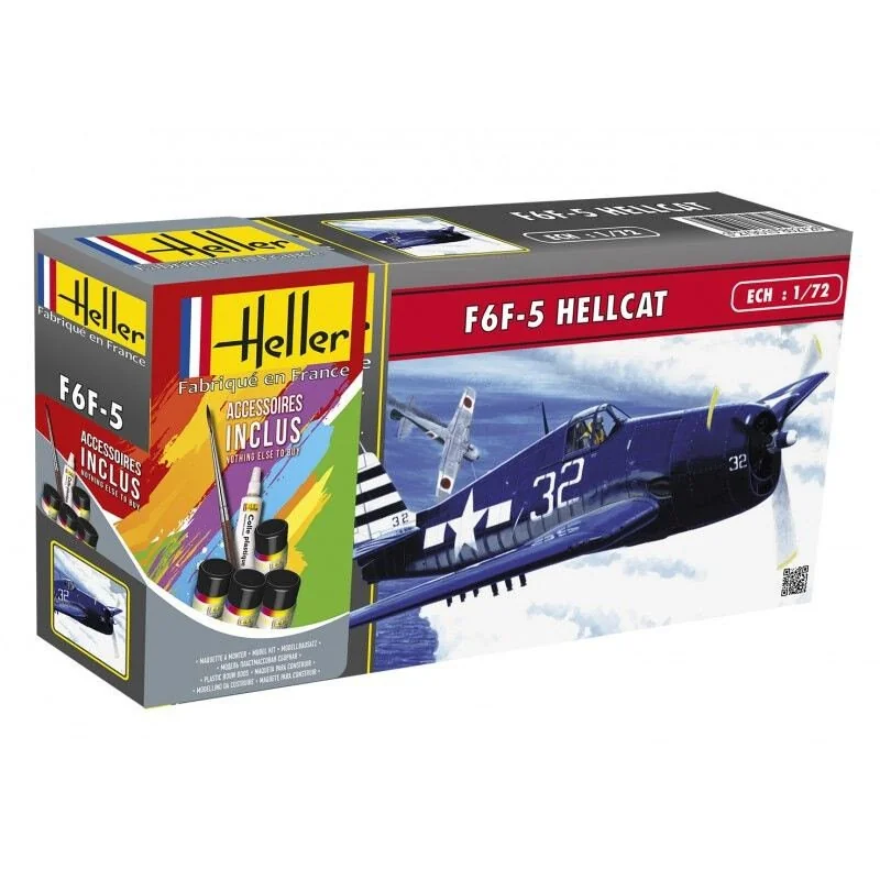 STARTER KIT F6f-5 Hellcat 1/72 Model kit