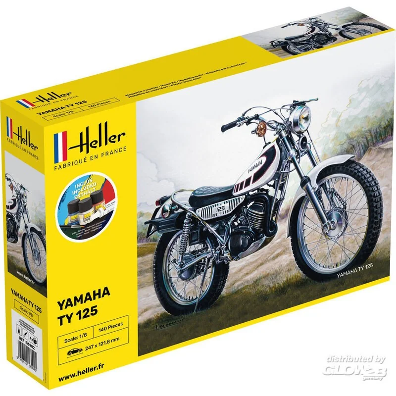 STARTER KIT TY 125 bike Model kit - Heller