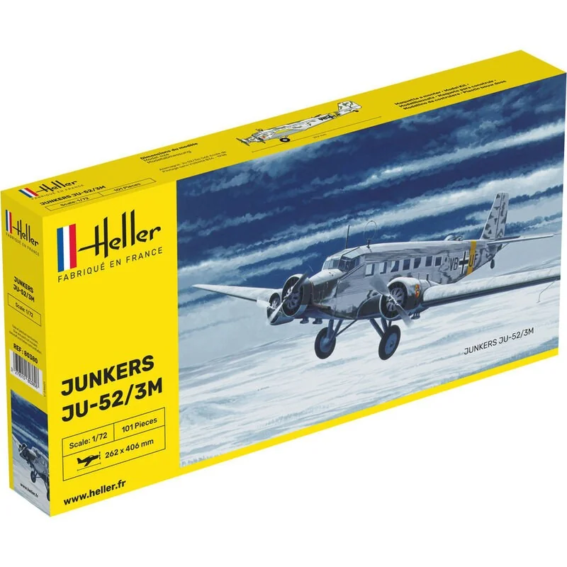 Junkers Ju 52 1:72 Model kit - Heller
