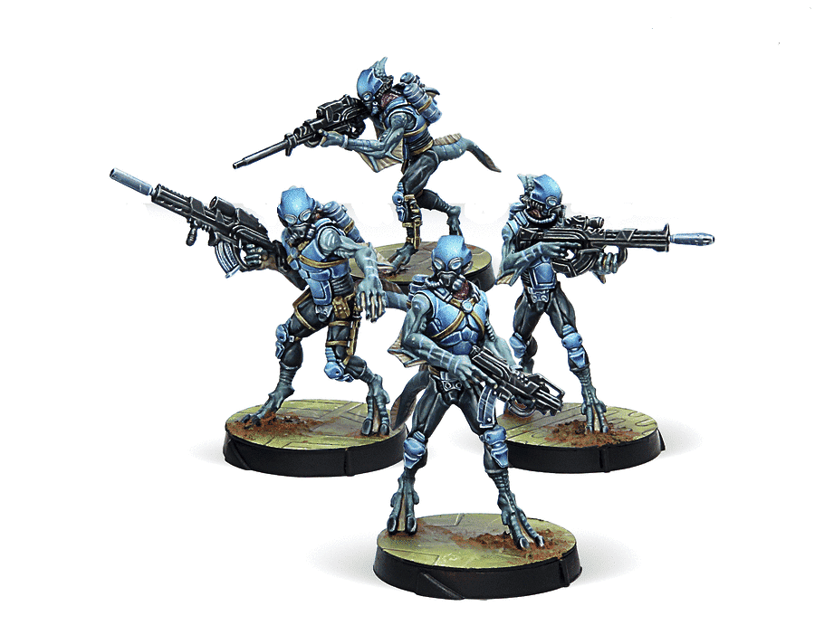 Infinity PanOceania Helot Militia Pack Miniature Game Figures - Corvus Belli