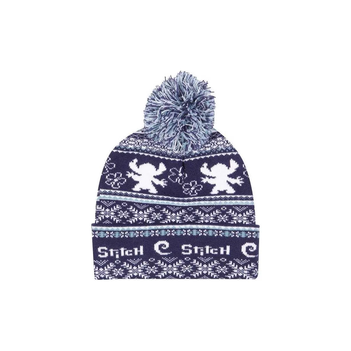 Lilo & Stitch Pom-Pom Fair Isle beanie