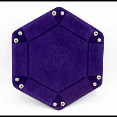 Critical Hit Collectibles Dark Purple Hexagon Dice Tray - Critical Hits