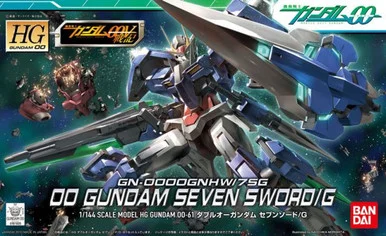 Bandai 5057935 #061 00 Gundam Seven Sword/G GN-0000GNHW/7SG HG 1/144 Scale Model Kit