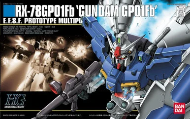 Bandai 5060392 #018 RX-78GP01Fb Gundam GP01Fb E.F.S.F. Prototype Multipurpose Mobile Suit HGUC 1/144 Scale Model Kit