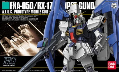 Bandai 5055728 FXA-05D/RX-178 Super Gundam A.E.U.G. Prototype Mobile Suit + Supporting Fighter HGUC 1/144