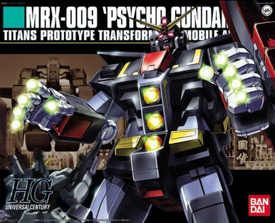 Bandai 5060956 #049 MRX-009 Psycho Gundam Titans Prototype Transformable Mobile Armor HG 1/144 Scale Model Kit