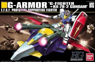 Bandai 5060394 #50 G-Armor 'G-Fighter + RX-78-2 Gundam' HGUC 1/144 Scale Model Kit