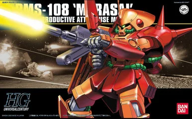 Bandai 5057952 RMS-108 Marasai E.F.S.F. Mass Productive Attack Use Mobile Suit HGUC 1/144 Scale Model Kit