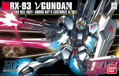 Bandai 5057953 #086 RX-93 Nu Gundam E.F.S.F. (Lond Bell Unit) Amuro Rays Customize Mobile Suit for Newtype HGUC 1/144 Scale Model Kit