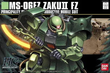 Bandai 5058262 #087 MS-06F Zaku II FZ Principality of Zeon Mass Productive Mobile Suit HGUC 1/144 Scale Model Kit