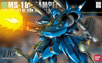Bandai 5057982 #089 MS-18E Kampfer Principality OF Zeon Assault Use Mobile Suit HGUC 1/144 Scale Model Kit