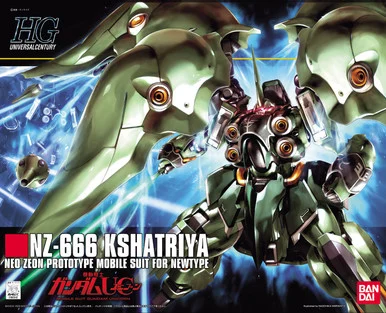 Bandai 5058263 #099 NZ-666 Kshatriya Neo Zeon Prototype Mobile Suit For Newtype HGUC 1/144 Scale Model Kit