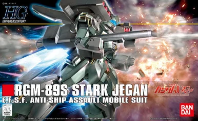 Bandai 5059161 #104 RGM-89S Stark Jegan E.F.S.F. Anti-Ship Assault Mobile Suit HGUC 1/144 Scale Model Kit
