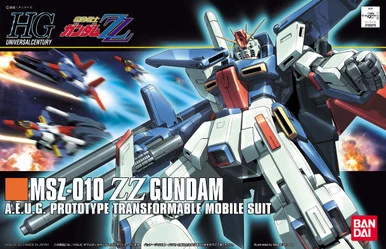 Bandai 5057954 #111 MSZ-010 ZZ Gundam A.E.U.G. Prototype Transformable Mobile Suit HGUC 1/144 Scale Model Kit