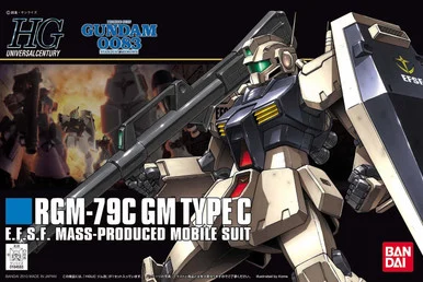 Bandai 5059163 #113 RGM-79C GM Type C E.F.S.F. Mass-Produced Mobile Suit HGUC 1/144 Scale Model Kit