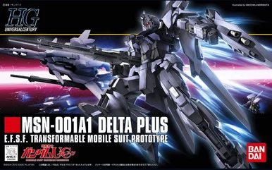 Bandai 5059164 #115 MSN-001A1 Delta Plus E.F.S.F. Transformable Mobile Suit Prototype HGUC 1/144 Scale Model Kit
