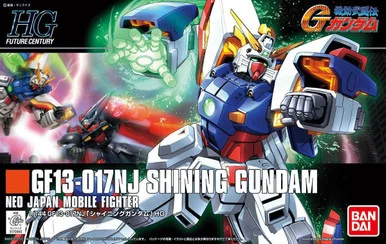Bandai 5057746 #127 GF13-017NJ Shining Gundam Neo Japan Mobile Fighter HG 1/144 Scale Model Kit