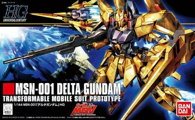 Bandai 5060970 #136 MSN-001 Delta Gundam Transformable Mobile Suit Prototype HG 1/144 Scale Model Kit