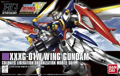 Bandai 5057750 #162 XXXG-01W Wing Gundam Colonies Liberation Organization Mobile Suit HG 1/144 Scale Model Kit