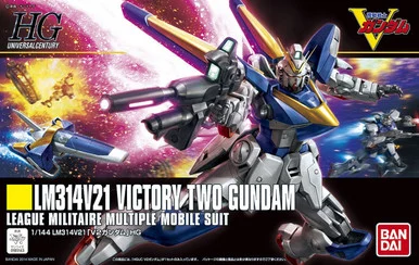 Bandai 5058267 #169 LM314V21 Victory Two Gundam League Militaire Multiple Mobile Suit HGUC 1/144 Scale Model Kit