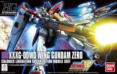 Bandai 5058891 #174 XXXG-00W0 Wing Gundam Zero Colonies Liberation Organization Mobile Suit HG 1/144 Scale Model Kit