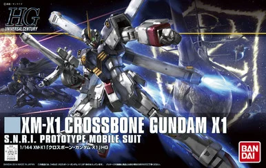 Bandai 5056835 #187 XM-X1 Crossbone Gundam X1 S.N.R.I. Prototype Mobile Suit HGUC 1/144 Scale Model Kit