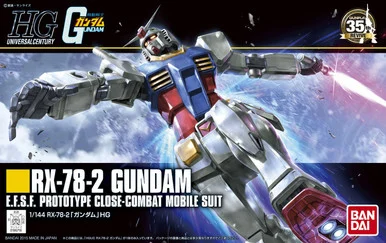 Bandai 5057403 #191 Rx-78-2 Gundam HGUC 1/144 Scale Model Kit