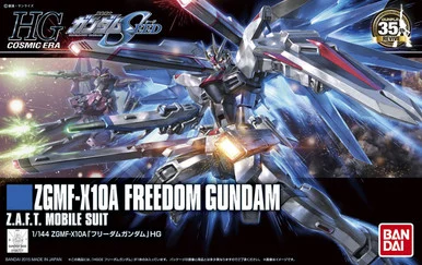 Bandai 5057404 ZGMF-X10A Freedom Gundam Z.A.F.T. Mobile Suit HG 1/144 Scale Model Kit