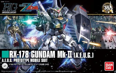 Bandai 5059168 #193 RX-178 Gundam Mk-II A.E.U.G. Prototype Mobile Suit HGUC 1/144 Scale Model Kit