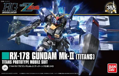 Bandai 5057985 #194 RX-178 Gundam Mk-II Titans Prototype Mobile Suit HGUC 1/144 Scale Model Kit