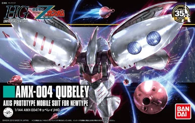 Bandai 5058006 #195 AMX-004 Qubeley Axis Prototype Mobile Suit for Newtype HGUC 1/144 Scale Model Kit