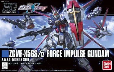 Bandai 5059241 ZGMF-X56S/a Force Impulse Gundam Z.A.F.T. Mobile Suit HG 1/144 Scale Model Kit