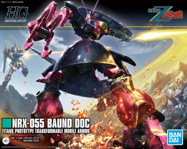 Bandai 5058822 #235 NRX-055 Baund Doc Titans Prototype Transformable Mobile Armor HGUC 1/144 Scale Model Kit