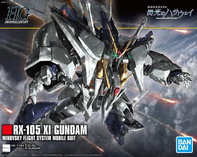 Bandai 5061331 #238 RX-105 XI Gundam Minovsky Flight System Mobile Suit HGUC 1/144 Scale Model Kit