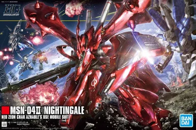 Bandai 5061787 #240 MSN-04II Nightingale Neo Zeon Char Aznables Use Mobile Suit HG 1/144 Scale Model Kit