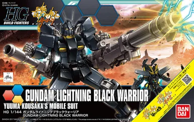 Bandai 5061216 #061 Gundam Lightning Black Warrior Yuuma Kousakas Mobile Suit HG 1/144 Scale Model Kit