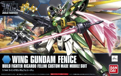 Bandai 5058788 #006 Wing Gundam Fenice Build Fighter Ricardo Fellini Custom Made Mobile Suit HG 1/144 Scale Model Kit