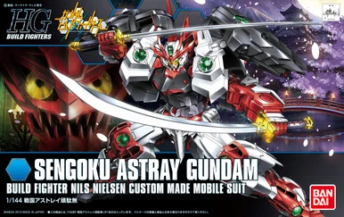 Bandai 5057719 #007 Sengoku Astray Gundam Build Fighter Nils Nielsen Custom Made Mobile Suit HG 1/144 Scale Model Kit