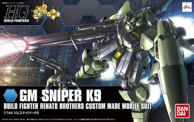 Bandai 5058790 #010 GM Sniper Build Fighter Renato Brothers Custom Made Mobile Suit HG 1/144 Scale Model Kit