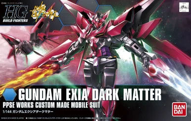Bandai 5058791 #013 Gundam Exia Dark Matter PPSE Works Custom Made Mobile Suit HG 1/144 Scale Model Kit