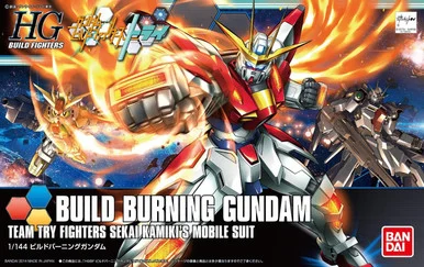 Bandai 5060373 #018 Build Burning Gundam Team Try Fighters Sekai Kamikis Mobile Suit HG 1/144 Scale Model Kit