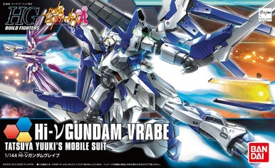 Bandai 5055438 #029 Hi-Nu Gundam Vrabe Tatsuya Yuukis Mobile Suit HG 1/144 Scale Model Kit