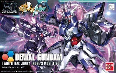 Bandai 5058796 #037 Denial Gundam Team Titan: Junya Inoses Mobile Suit HG 1/144 Scale Model Kit