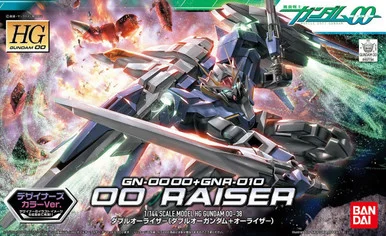 Bandai 5055731 #38 GN-0000+GNR-010 00 Raiser (Designer's Color Ver.) HG 1/144 Scale Model Kit