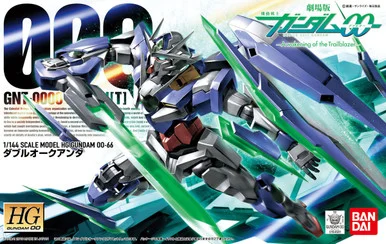 Bandai 5058784 #66 GNT-0000 00-66 Qan[T] Gundam HG 1/144 Scale Model Kit
