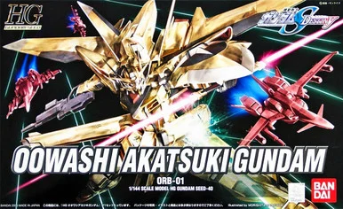 Bandai 5060365 #40 Oowashi Akatsuki Gundam ORB-01 HG 1/144 Scale Model Kit