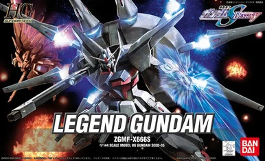Bandai 5055718 #35 Legend Gundam ZGMF-X666S HG 1/144 Scale Model Kit