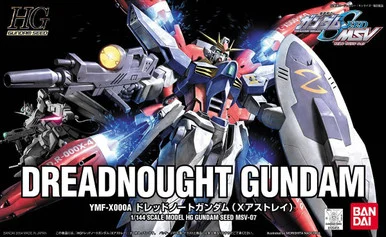Bandai 5056814 MSV-07 Dreadnought Gundam YMF-X000A HG 1/144 Scale Model Kit